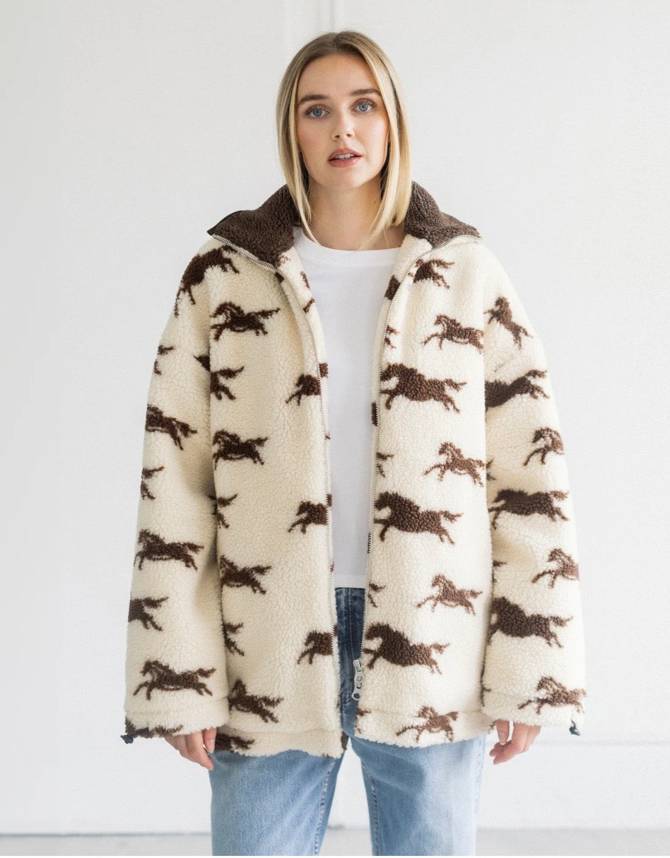 Wild Horse Long Sherpa Coat