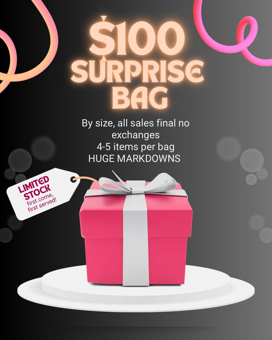 $100 Surprise Bag - Final Sale