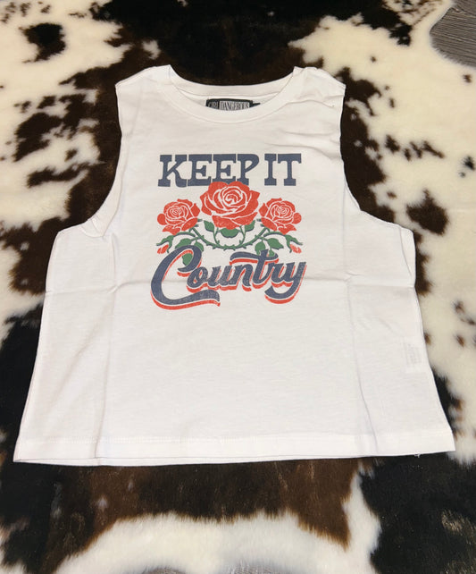 Keep It Country Floral Muscle Tank