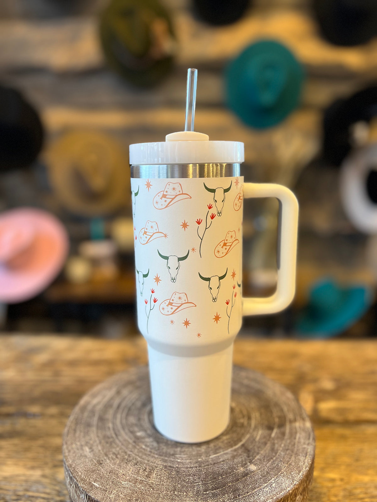 Sip-And-Go Western Tumbler