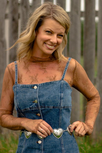Denim Button Down Mini Dress