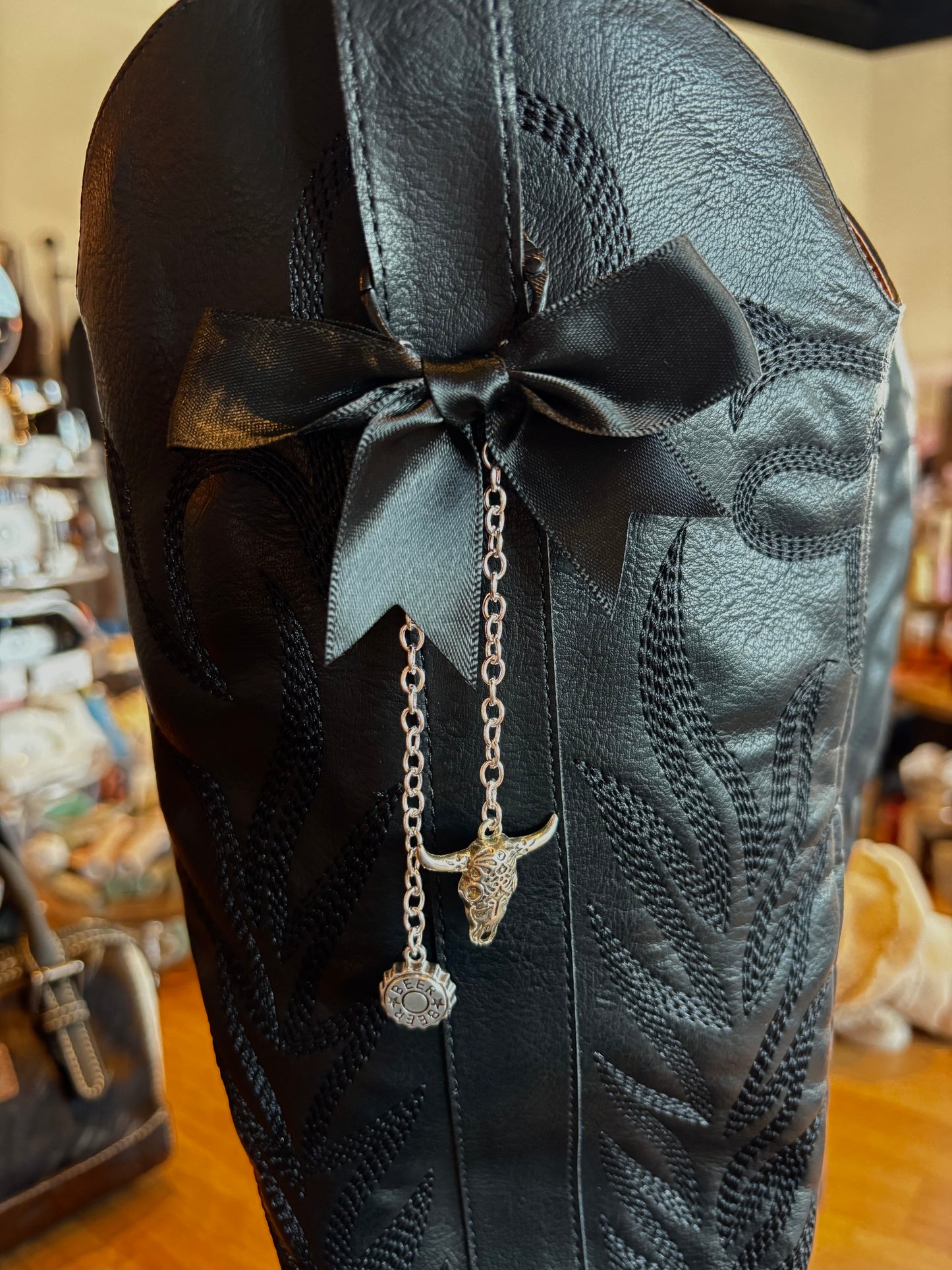 Longhorn Beer Boot and Bag Charm Set of 2