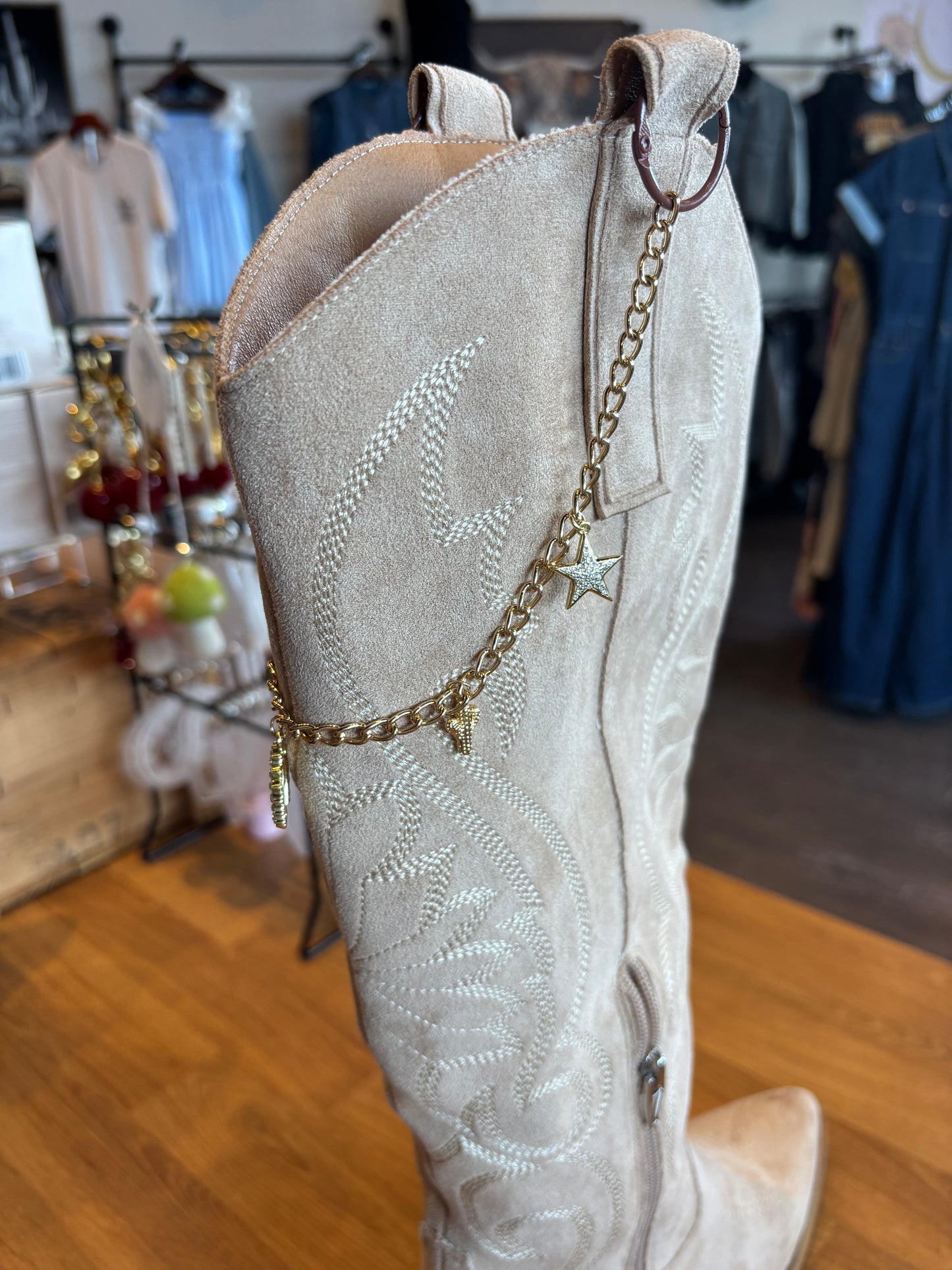 Glitzy Cowgirl Boot Charm Set of 2