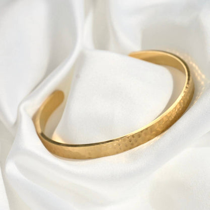 Slim Gold Cuff Bracelets - 3 piece set