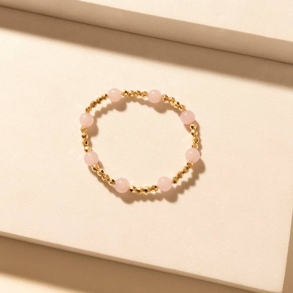 Amethyst Trail Stack Bracelet in Desert Orchid