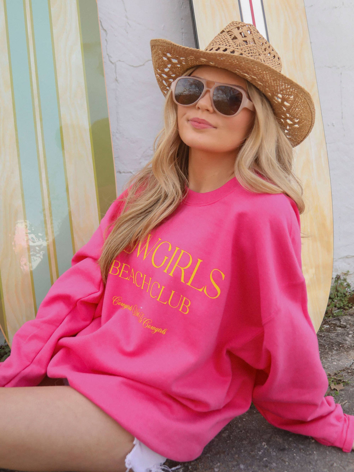 Cowgirls Beach Club Sweatshirt