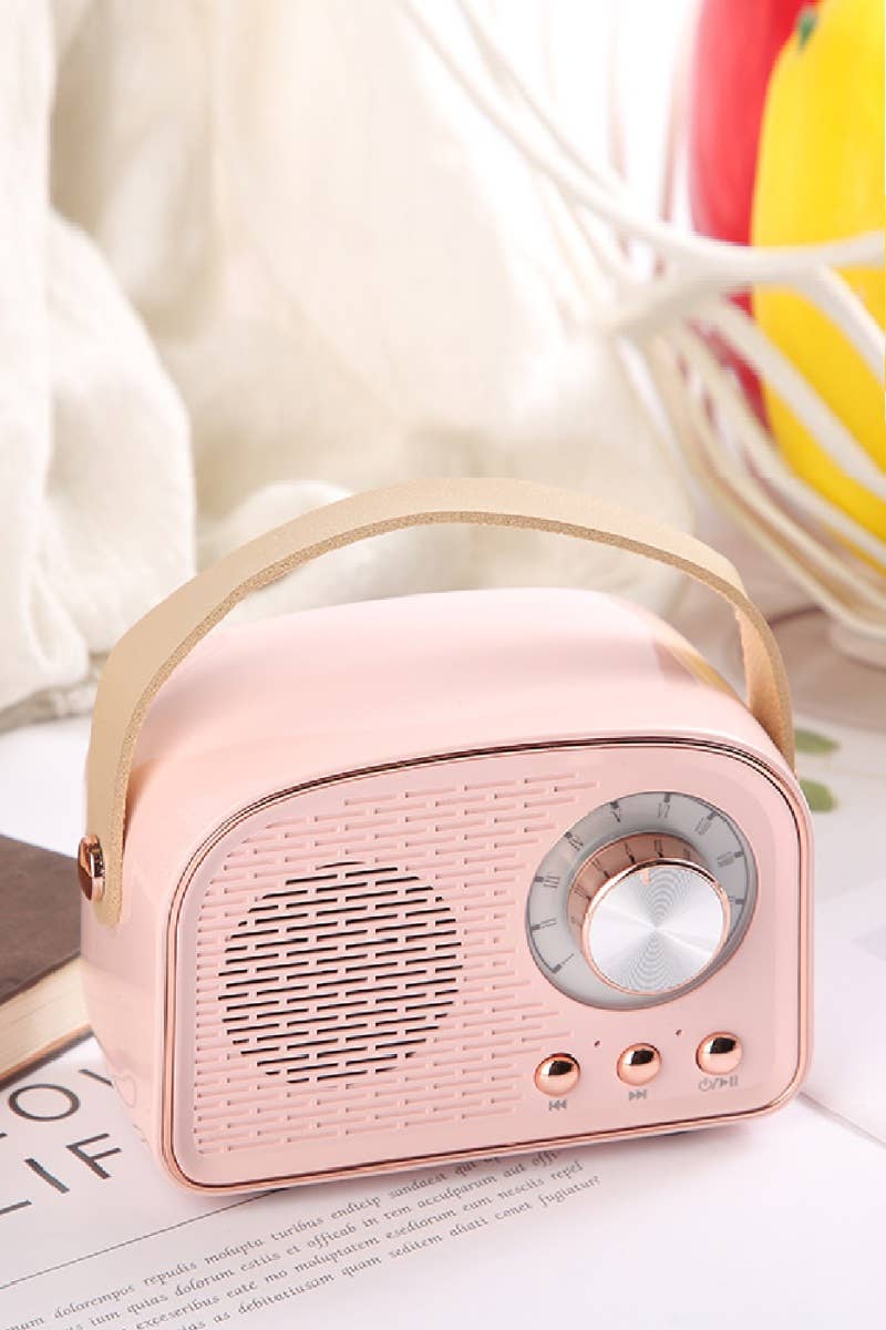 Mini Retro Fm Radio & Bluetooth Multifunction Speaker