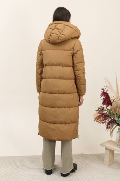 Long Quilted Down Jacket
