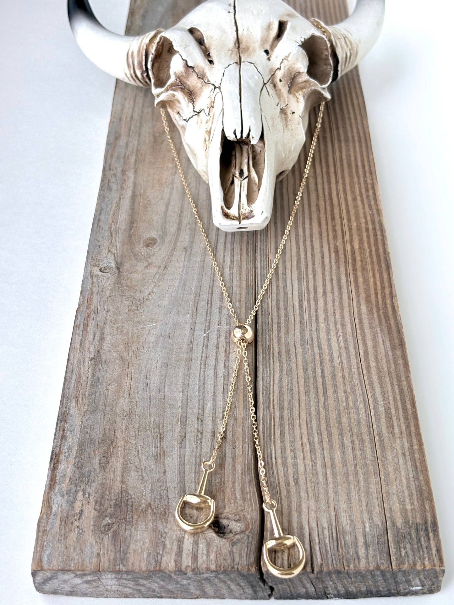 Western Horse Bit Bolo Y Chain