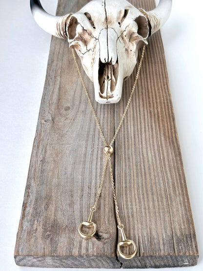 Western Horse Bit Bolo Y Chain
