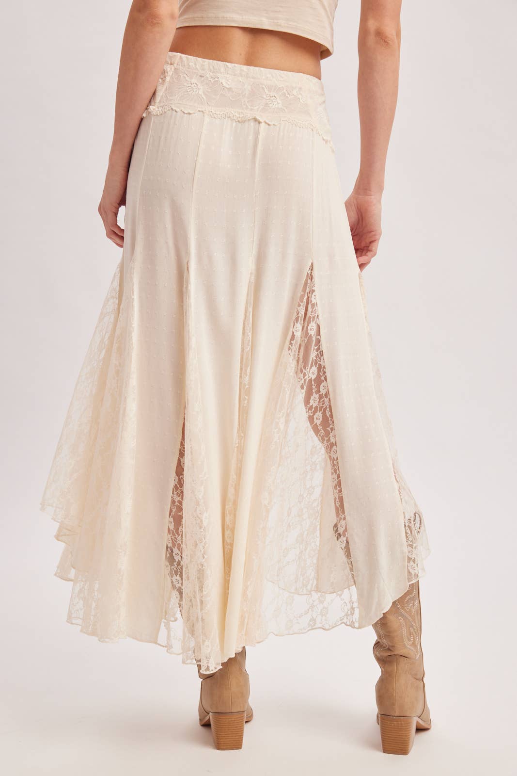 Flowy Lace Maxi Skirt