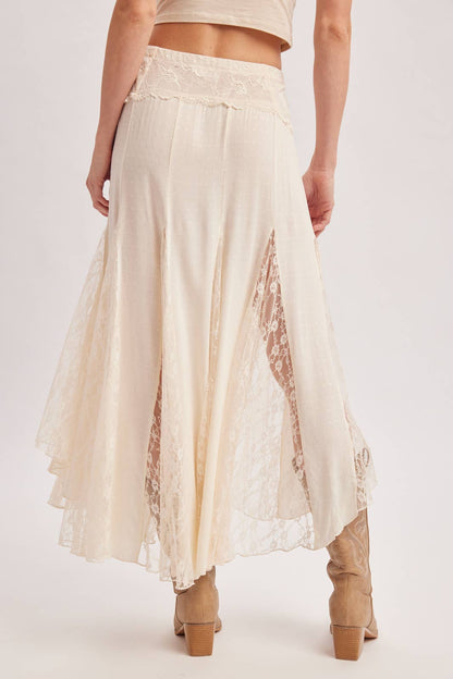 Flowy Lace Maxi Skirt