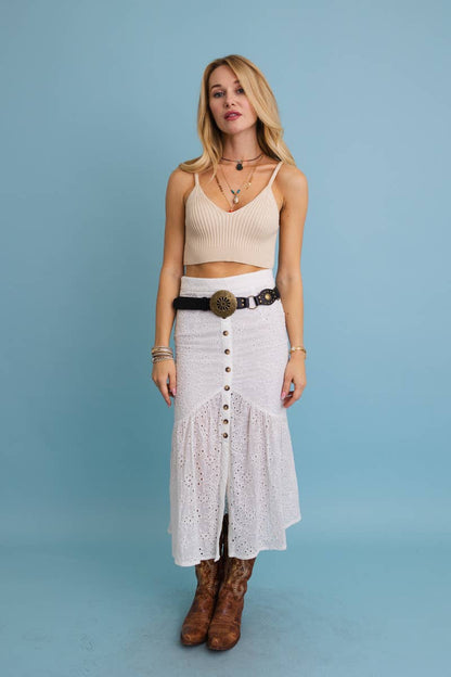 Western Concho Medallion Belt