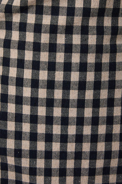 Navy Plaid Mini Dress