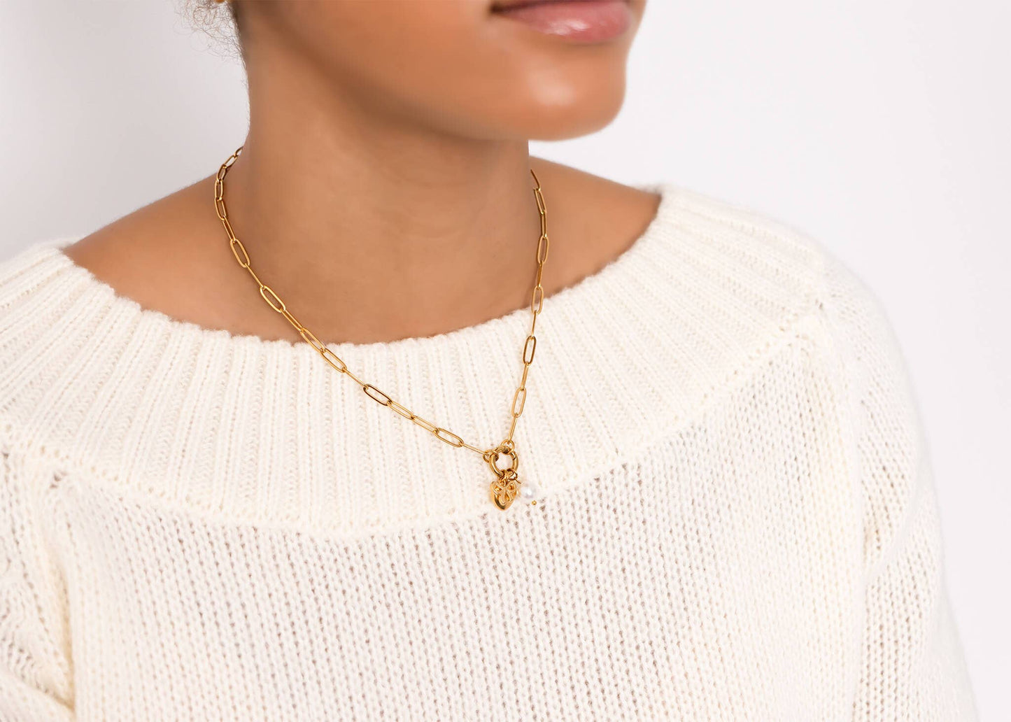 Bow Interchangeable Charm Necklace