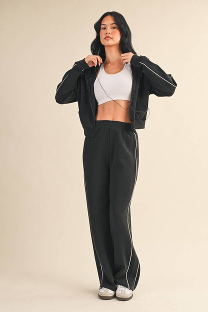 Contrast Stitch Activewear Set
