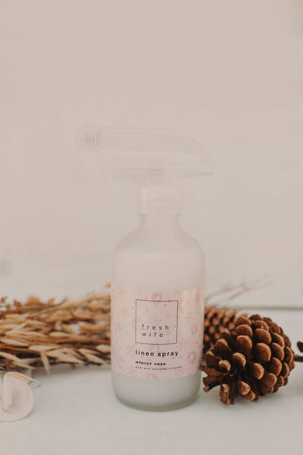 Winter Rose Linen Spray