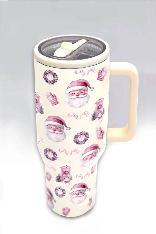 40oz Tumbler Christmas Santa