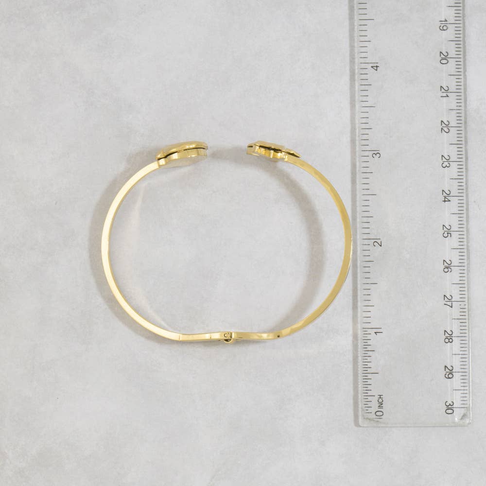 Starfish And Shell Cuff Bracelet
