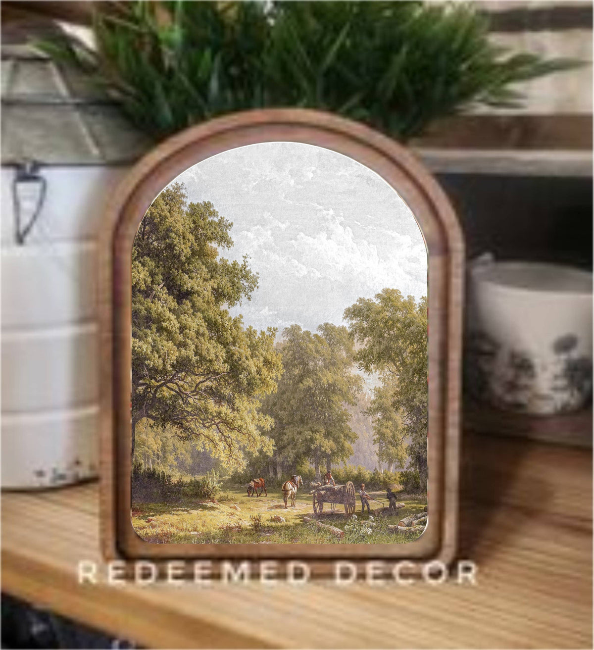 Arch Top Framed Art (6x8")