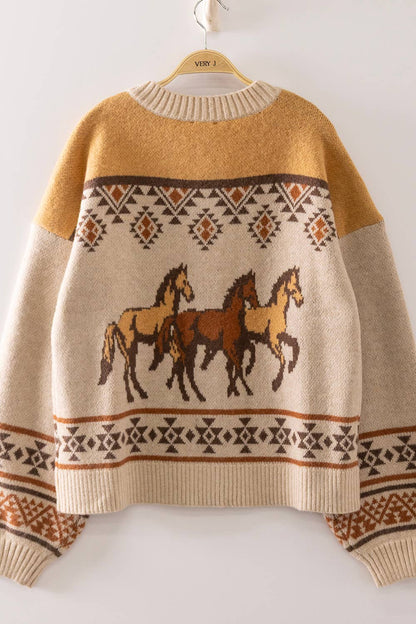 Western Cowboy Knit Cardigan