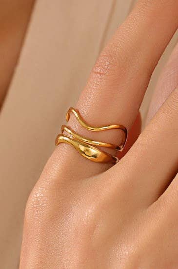 Adjustable Abstract Ring