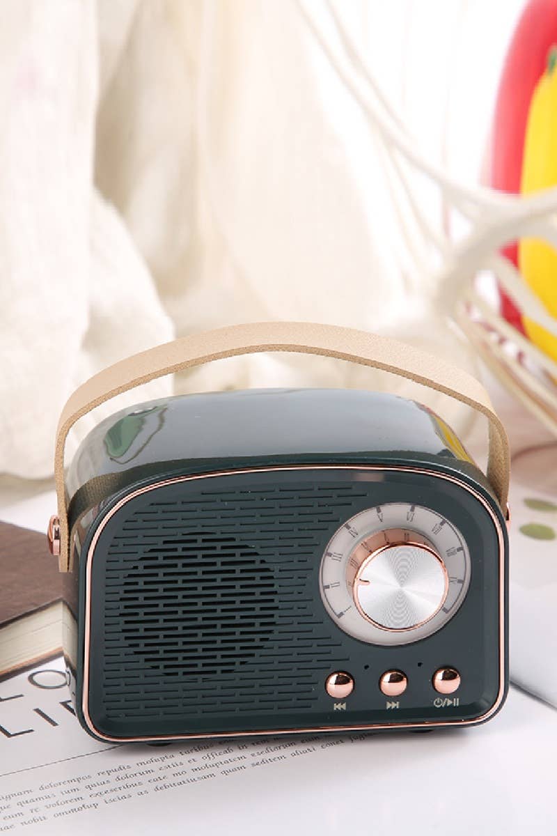 Mini Retro Fm Radio & Bluetooth Multifunction Speaker