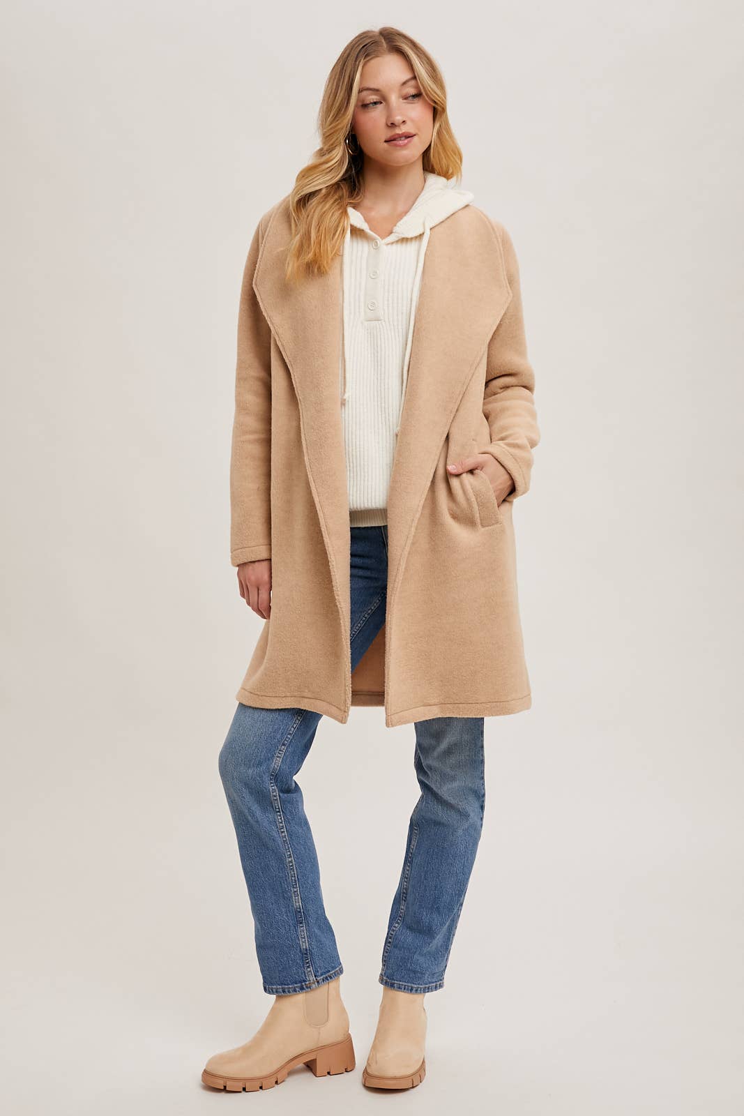 Open Front Knit Jacket