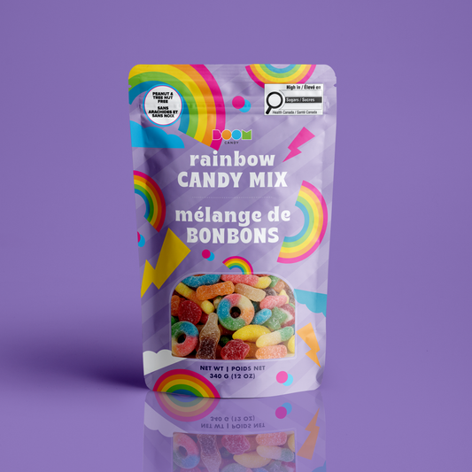 Rainbow Candy Mix | Assorted Sour & Gummy Candy | 340 g
