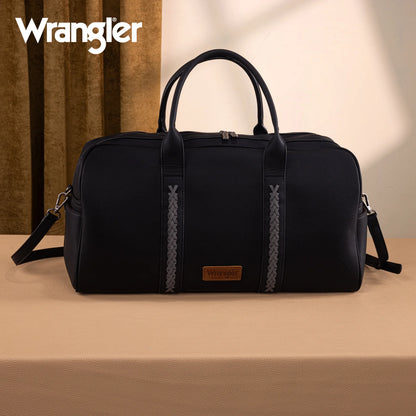 Wrangler Whipstitch Collection Duffle Bag Black
