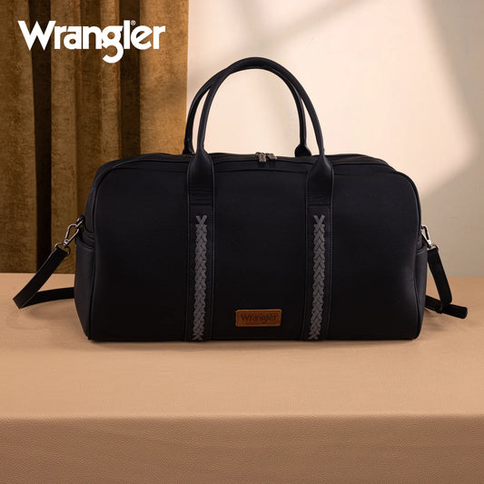 Wrangler Whipstitch Collection Duffle Bag Black