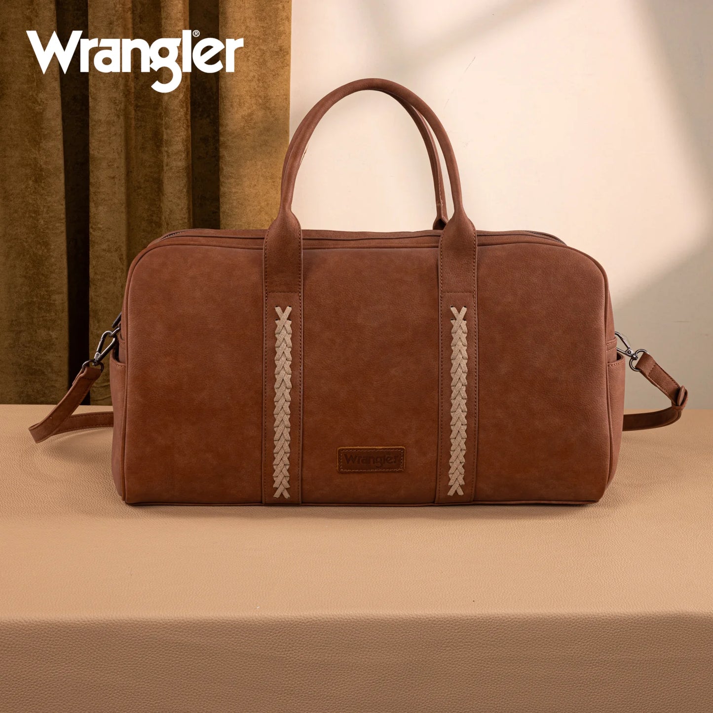 Wrangler Whipstitch Collection Duffle Bag -Brown