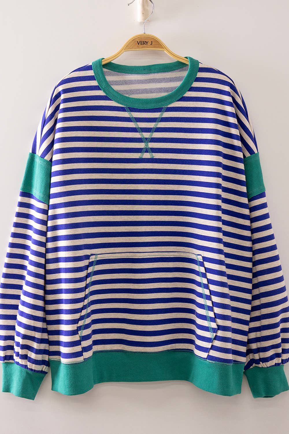 Striped Colorblocked Sweater