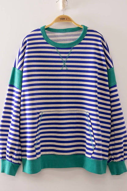 Striped Colorblocked Sweater