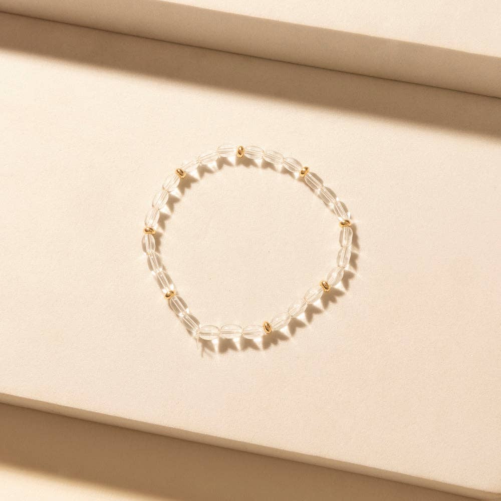 Amethyst Trail Stack Bracelet in Desert Orchid