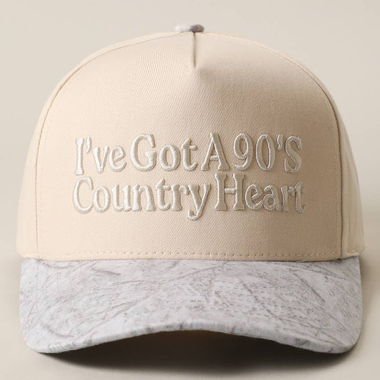I've Got A 90's Country Heart Embroidered Trucker Hat