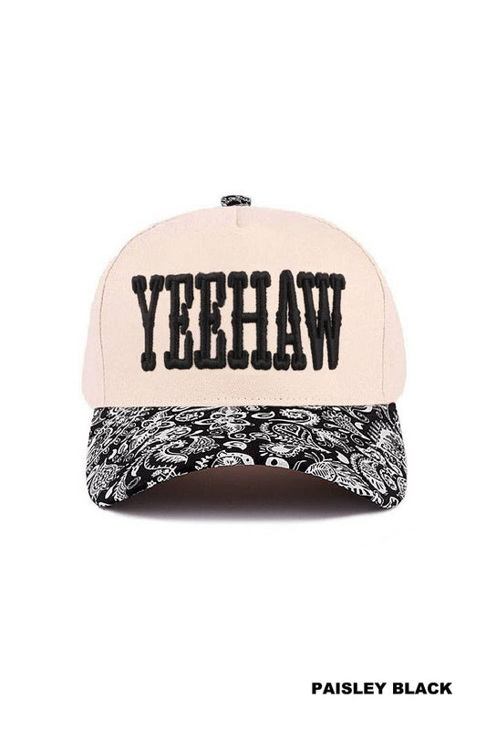 Yeehaw Two-Tone Canvas Trucker