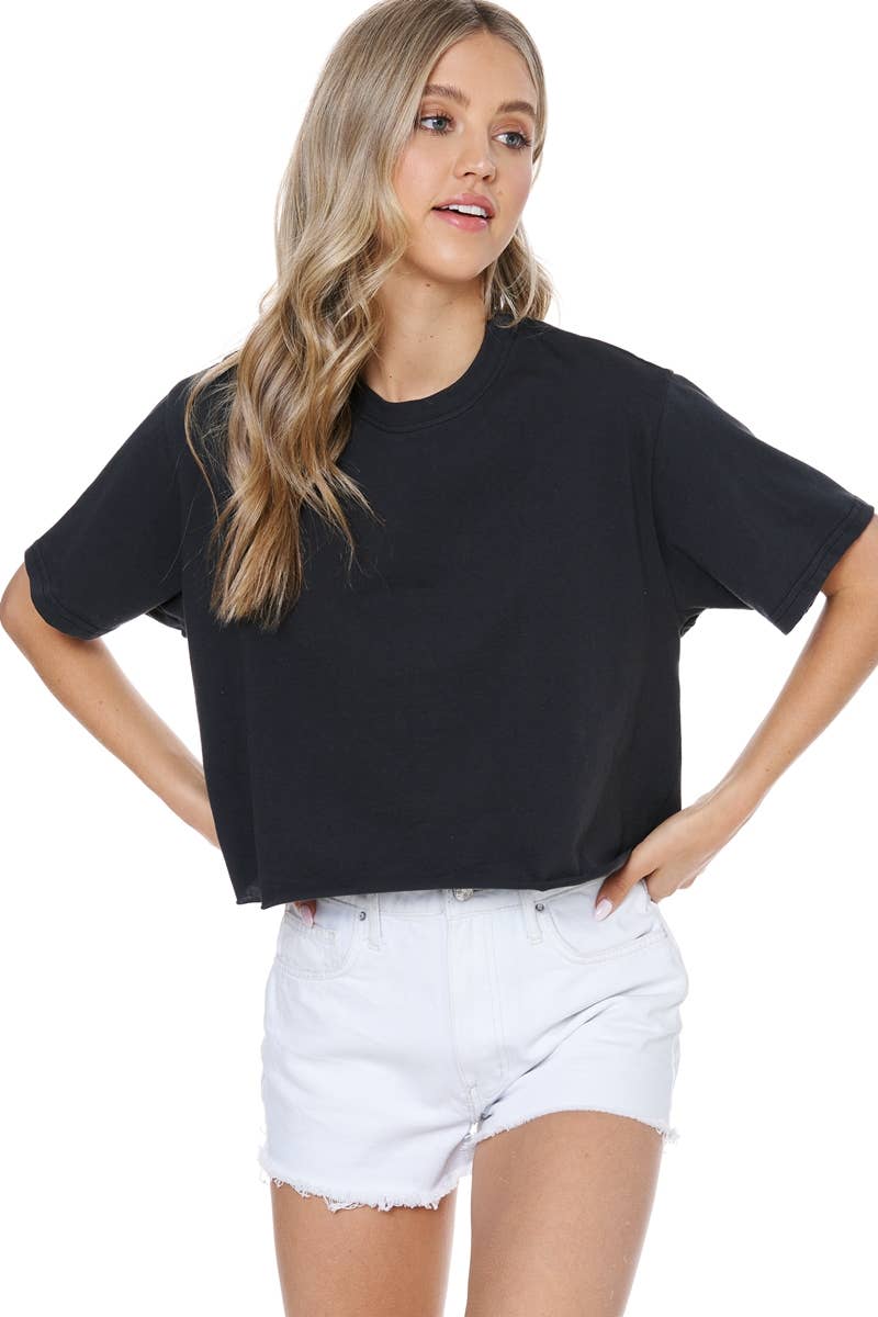 Relaxed Cotton Crop Tee