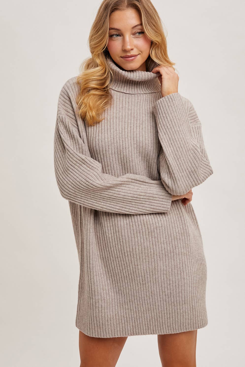 Turtleneck Sweater Dress