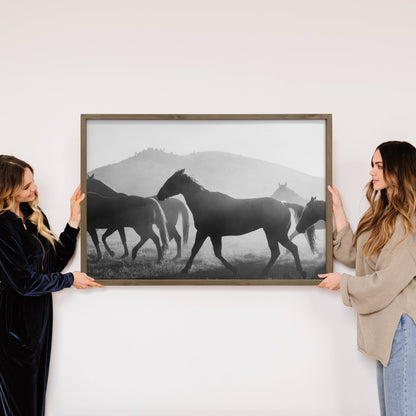 Horse Roundup Framed Photo *In-Store Pickup Only