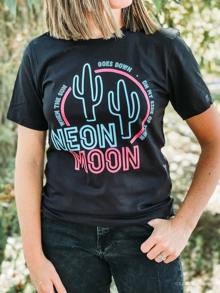 Neon Moon V-Neck Tee