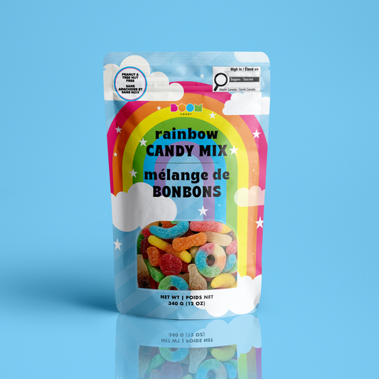 Rainbow Candy Mix | Assorted Sour & Gummy Candy | 340 g