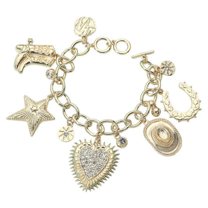 Chunky Western Charm Bracelet