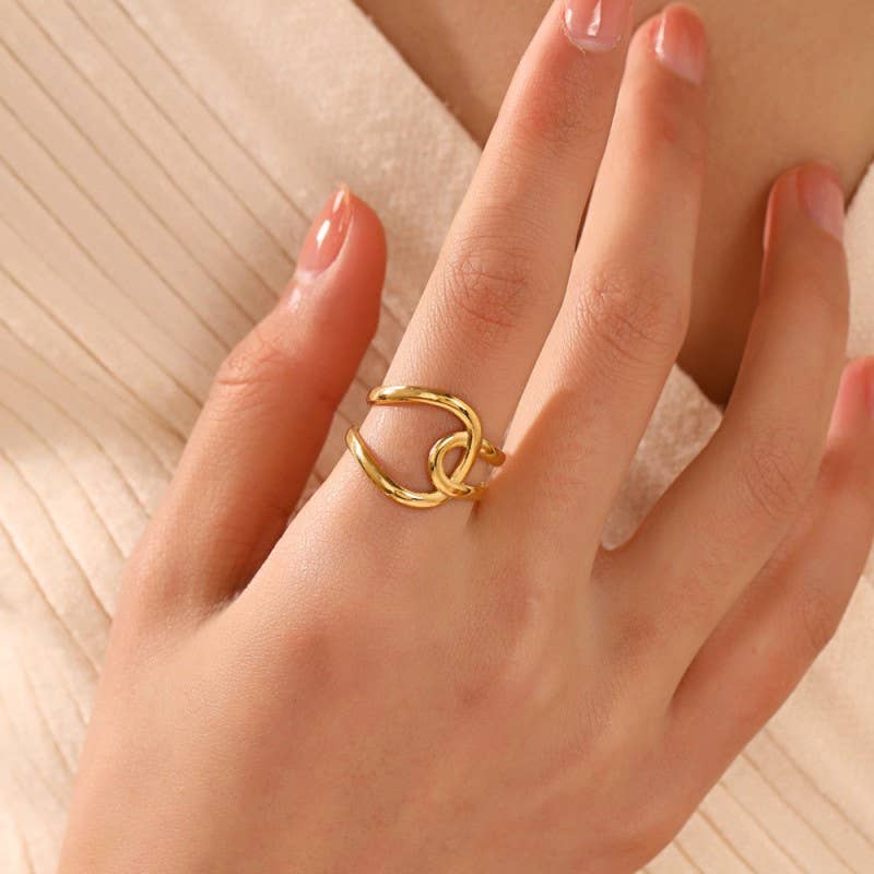 Adjustable Abstract Ring