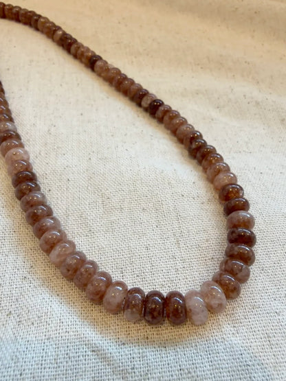 Chai Latte Chunky Beaded Necklace