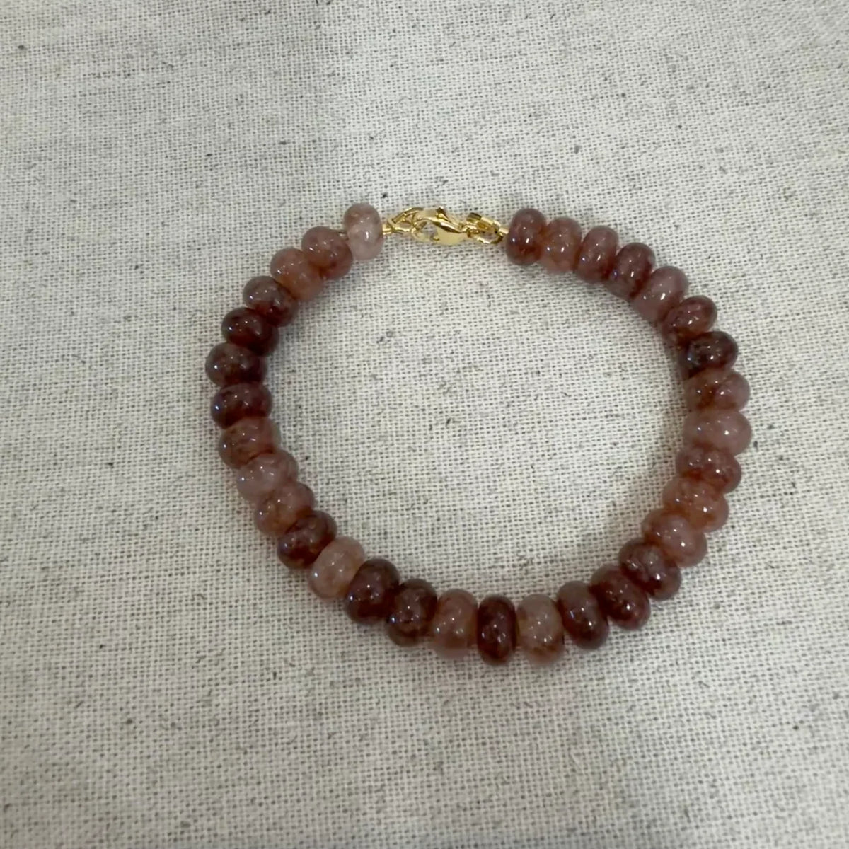 Chai Latte Chunky Beaded Bracelet
