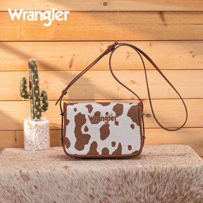 Wrangler Cow Print Crossbody