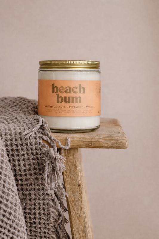 BEACH BUM | NON TOXIC SOY WAX CANDLE | SUMMER COLLECTION