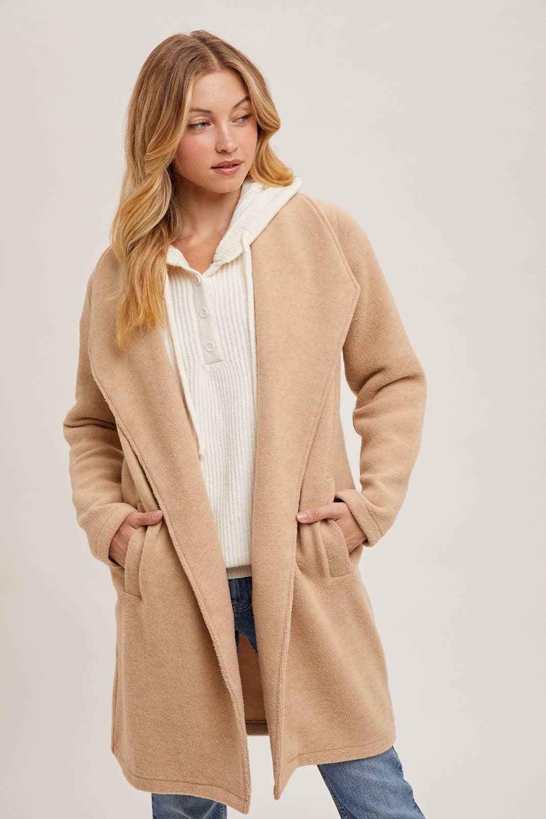 Open Front Knit Jacket