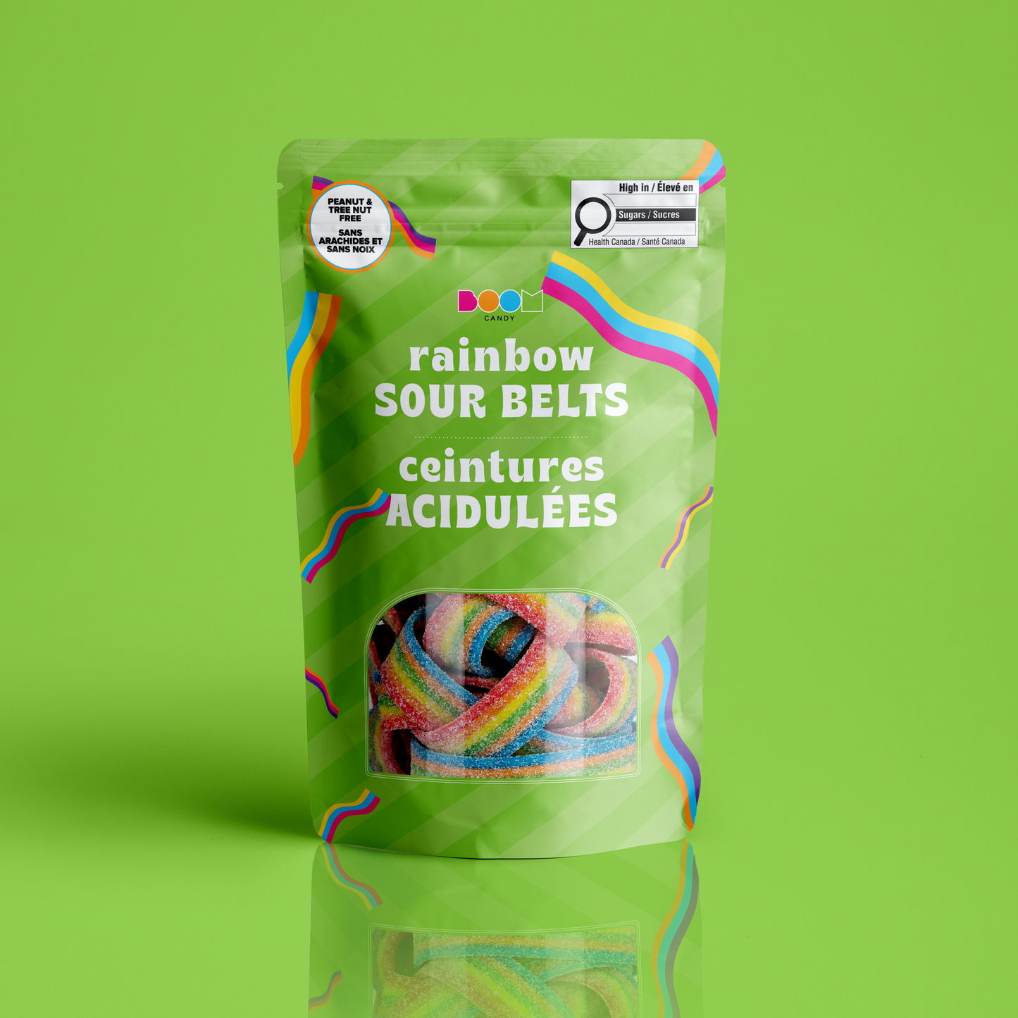 Rainbow Sour Belts | Sour Rainbow Candy | 325 g